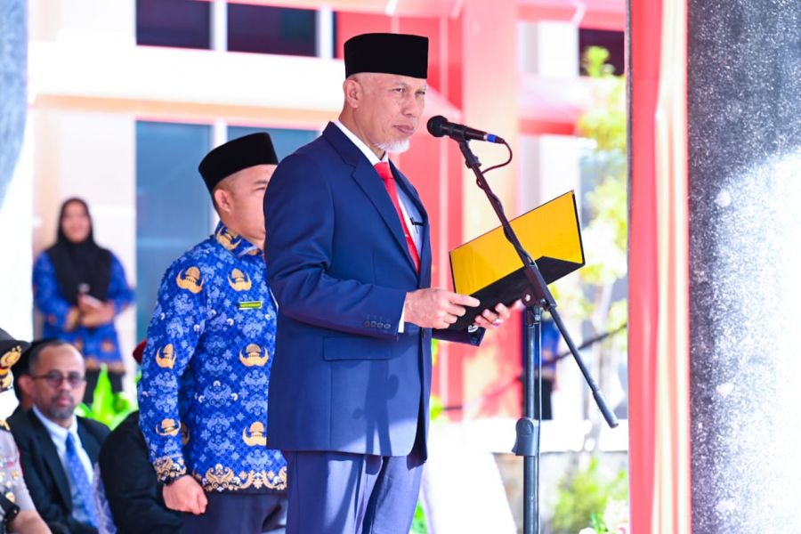 Peringatan Hari Otonomi Daerah, Gubernur Mahyeldi Katakan Sebagai Momentum Jadikan Bahan Evaluasi