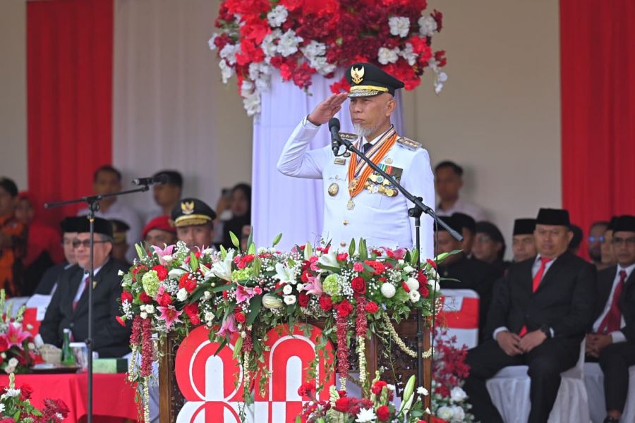 Peringatan HUT ke-80 RI di Sumbar: Gubernur Mahyeldi Ajak Masyarakat Kokohkan Persatuan