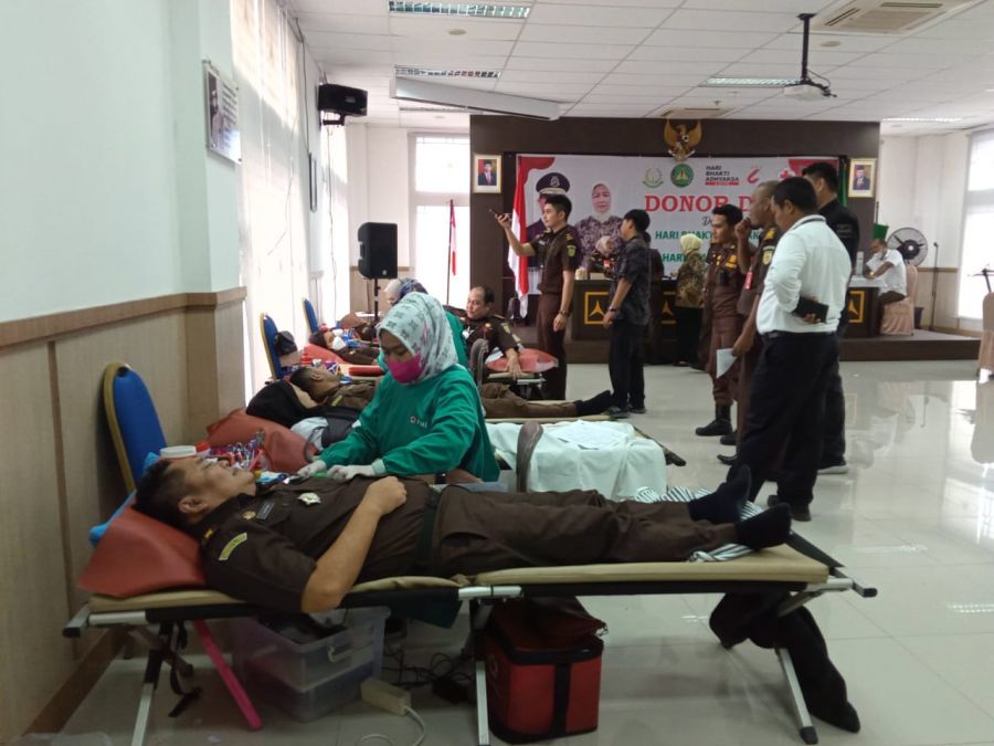 Peringati Hari Bakti Adhyaksa ke 62, Kejati Sumbar Gelar Donor Darah