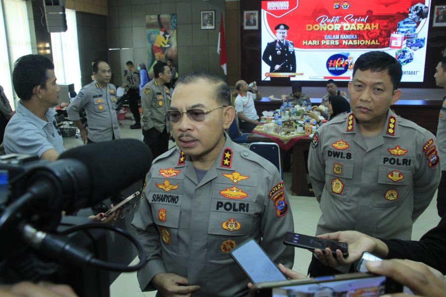 Peringati Hari Pers Nasional, Polda Sumbar Gelar Donor Darah