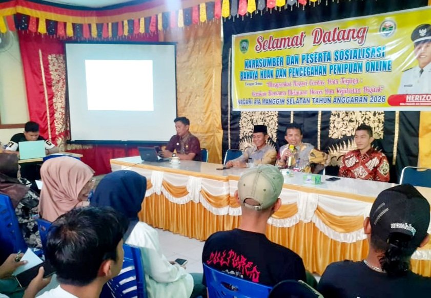 Perkuat Kemanan Digital, Nagari Air Manggis Selatan Gandeng Diskominfo