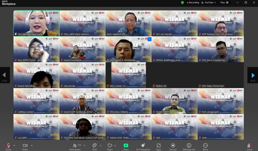 Perkuat Nasionalisme Aparatur, Kanwil DJP Sumbar dan Jambi Hadirkan Mahfud MD