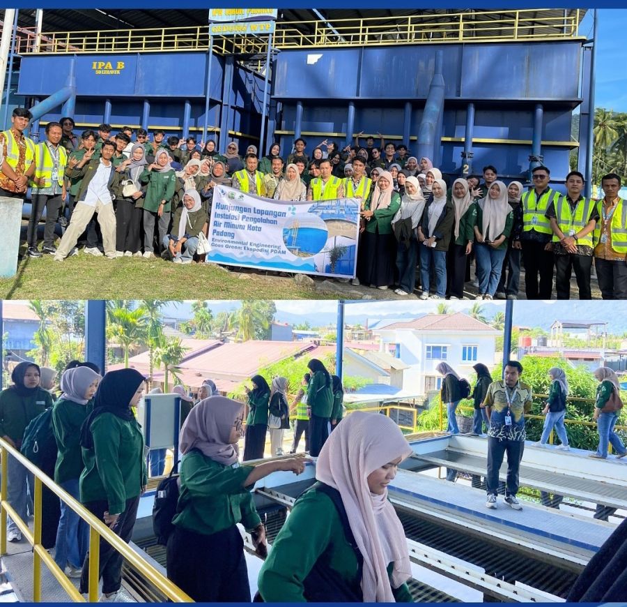 Perumda Air Minum Kota Padang Terima Kunjungan Mahasiswa Teknik Lingkungan UNAND
