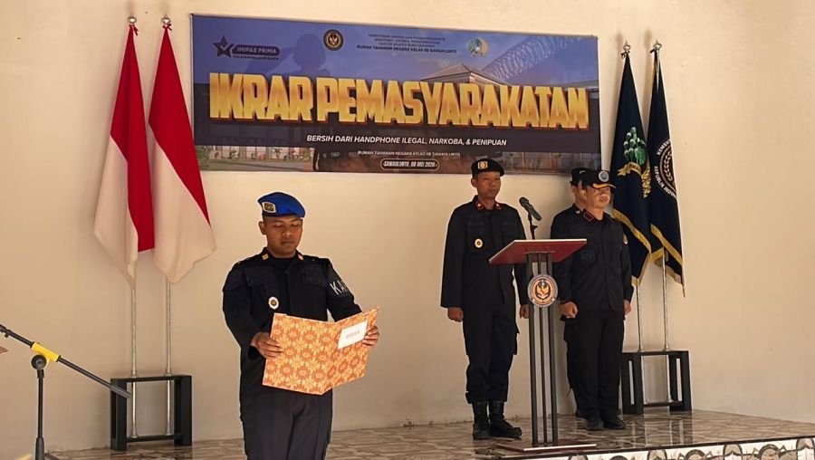 Pimpin Apel Deklarasi “Ikrar Pemasyarakatan” Kepala Rutan Sawahlunto Tegaskan Jaga Integritas