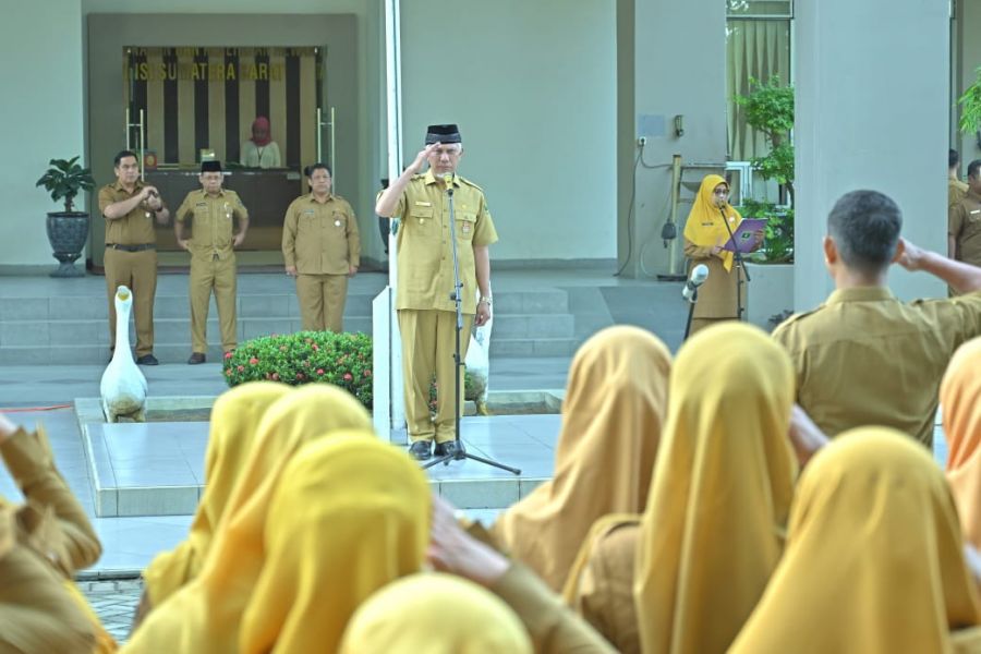 Pimpin Apel Gabungan Tiga OPD, Mahyeldi Tegaskan Core Value Ber-AKHLAK Bukan Sekadar untuk Diketahui
