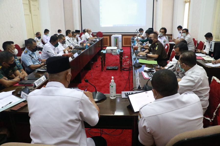 Pimpin Rakor Forkopimda, Gubernur Mahyeldi Sebut Akan Jadi Yang Terdepan Lawan Radikalisme di Sumbar