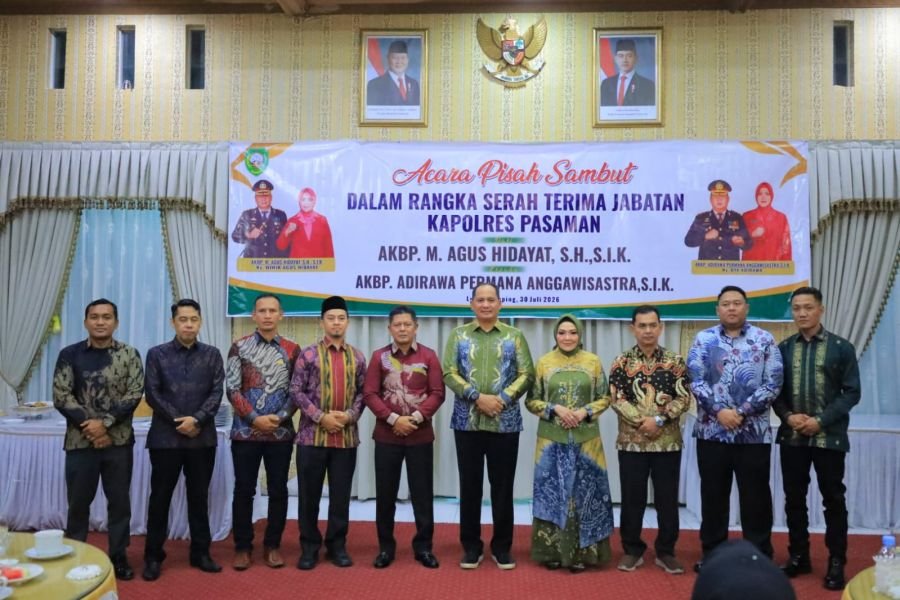 Pisah Sambut Kapolres Pasaman, Bupati Welly Suhery: Sinergi Polri dan Pemda Kunci Kemajuan Daerah