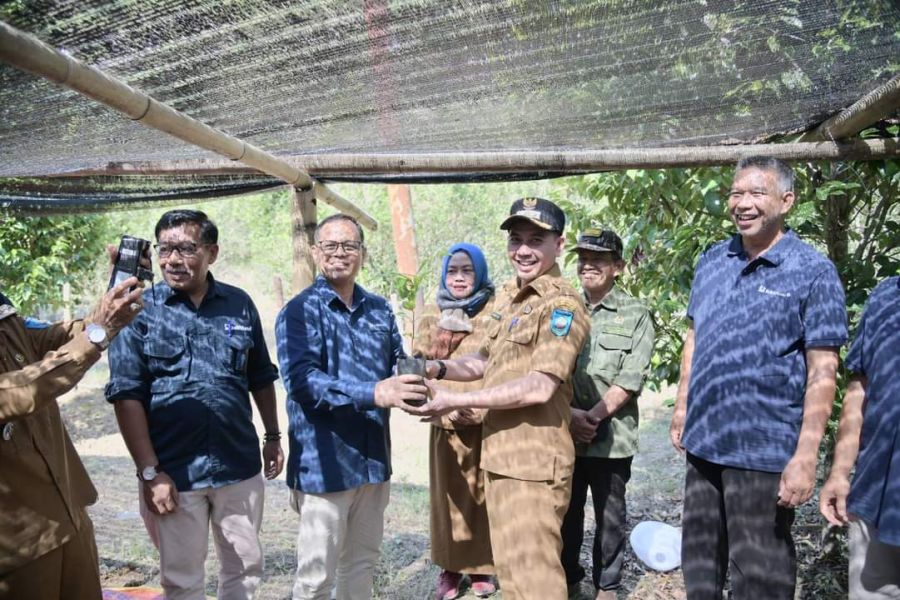 Pj Wako Fauzan Hasan Apresiasi PTBA Bantu Kelompok Tani di Desa Balai Batu Sandaran Kec Barangin