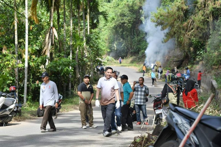 Pj Wako Fauzan Hasan Pimpin Gotong Royong Gabungan Perangkat Daerah Pemko Sawahlunto