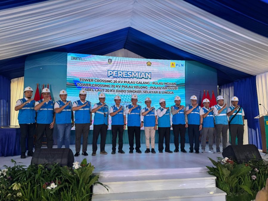 PLN Icon Plus Sukseskan Peresmian Tower Crossing & Kabel Laut PLN 20KV Nguan, Air Glubi dan Dabo