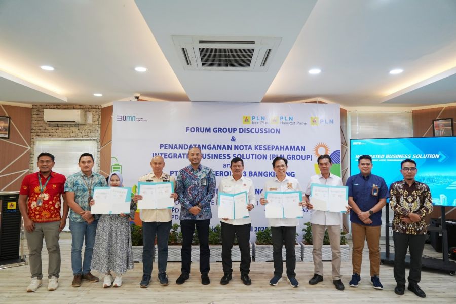 PLN UP3 Bangkinang Teken MoU Program Integrated Business Solution (IBS) dengan 5 Asosiasi Pengembang