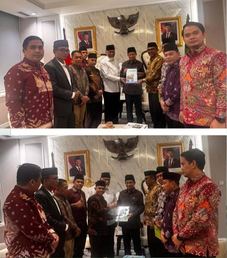 Plt. Kakanwil Kemenag Sumbar H.Edison Dampingi Gubernur Audiensi dengan Menag RI Pr.H.Nasarudin Umar