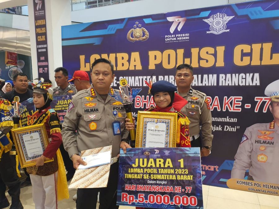 Polisi Cilik Polres Pasaman Barat Juara Pertama Dalam Perlombaan Pocil Sejajaran Polda Sumbar