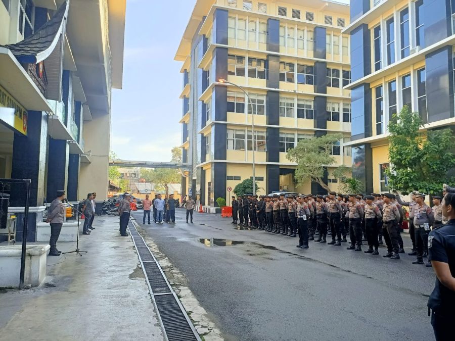 Polda Sumbar Gelar Apel Pengamanan Pemungutan Suara Ulang DPD RI