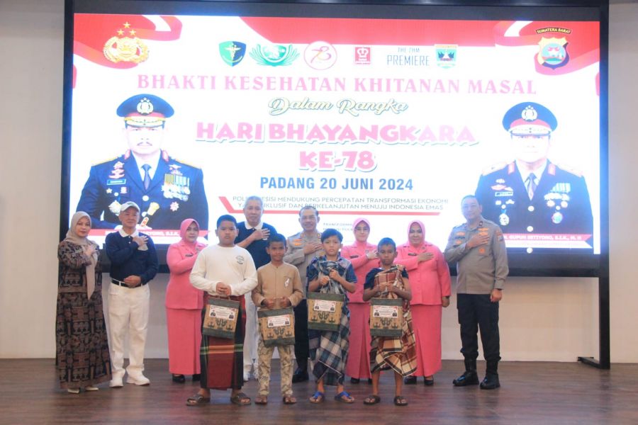 Polda Sumbar Gelar Bakes Khitanan Gratis, Sambut Peringatan HUT Bhayangkara ke-78