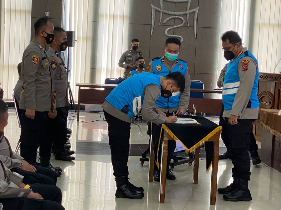 Polda Sumbar Gelar Pakta Integritas Seleksi SIP angkatan 51 tahun 2022