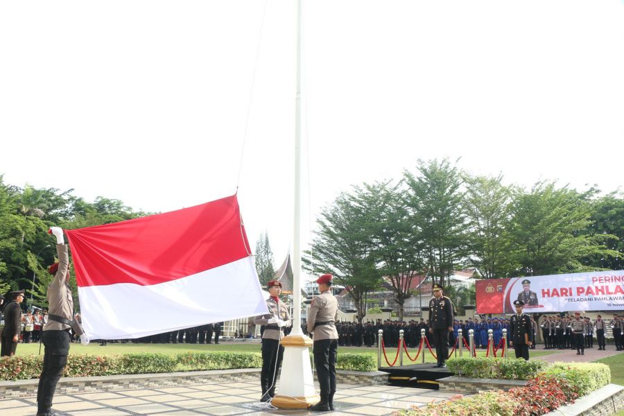 Polda Sumbar Gelar Upacara Peringatan Hari Pahlawan Tahun 2024
