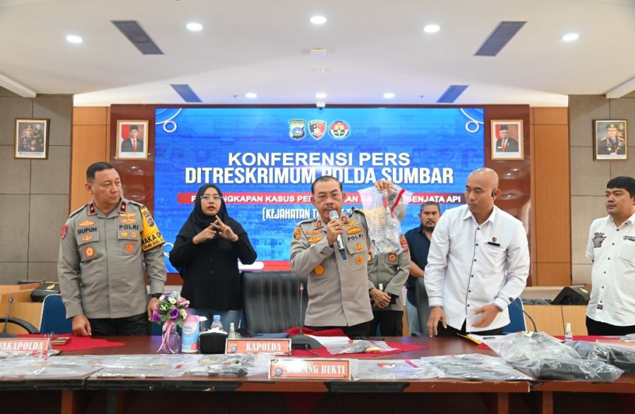 Polda Sumbar Ungkap Tersangka Perampokan yang selama ini Meresahkan Masyarakat