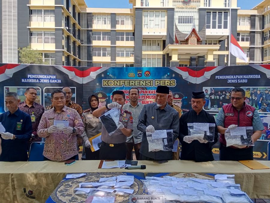 Polda Sumbar Musnahkan 8 Kg Sabu, Indikasi Ranah Minang Jadi Daerah Pendistribusian Narkotika