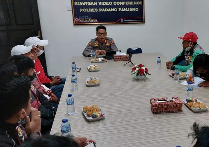 Polres Padang Panjang Gandeng Komunitas Ojek Online Jadi Mitra Polri