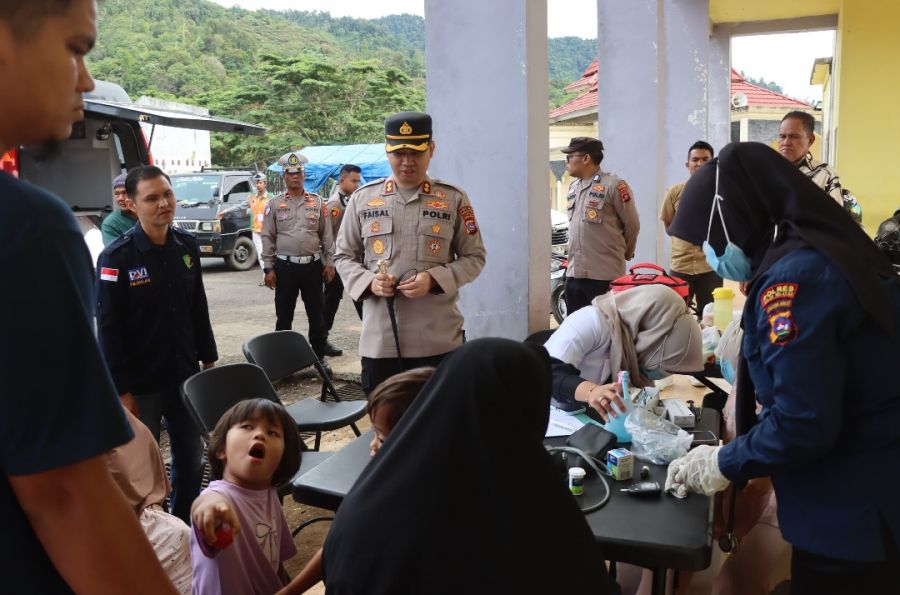 Polres Solok Selatan Hadirkan Senyum Sehat, Pemeriksaan Gratis Warnai HUT Bhayangkara ke 79