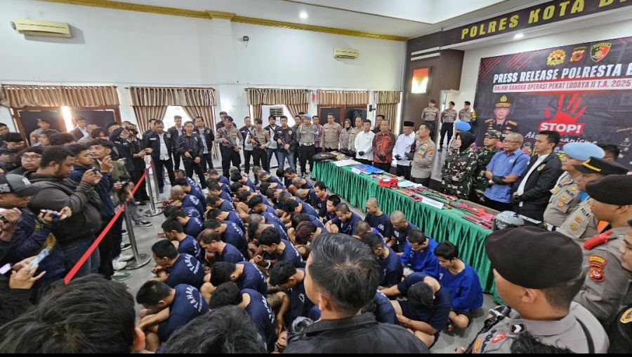 Polresta Bandung Amankan Ratusan Preman dalam Operasi Pekat Lodaya 2025