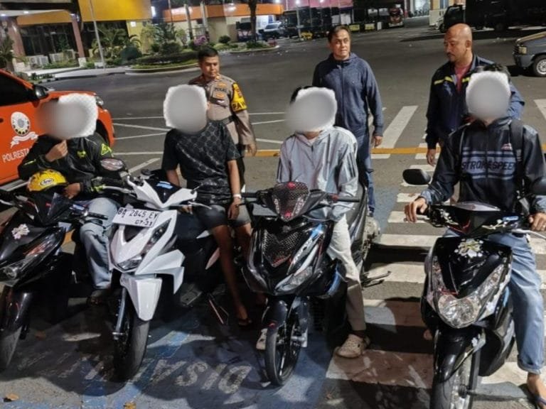 Polresta Padang Amankan 4 Motor Diduga untuk Balap Liar