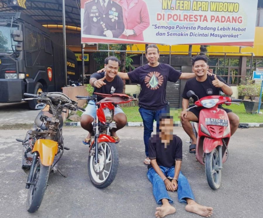 Polresta Padang Berhasil Ungkap Kasus Curanmor, Satu Pelaku Ditangkap