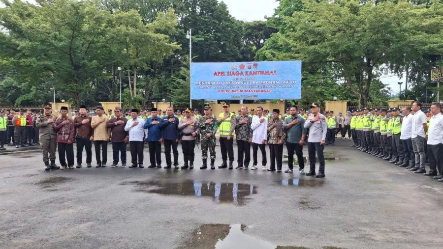 Polresta Padang Gelar Apel Siaga Ramadhan, 600 Personel Gabungan Disiapkan