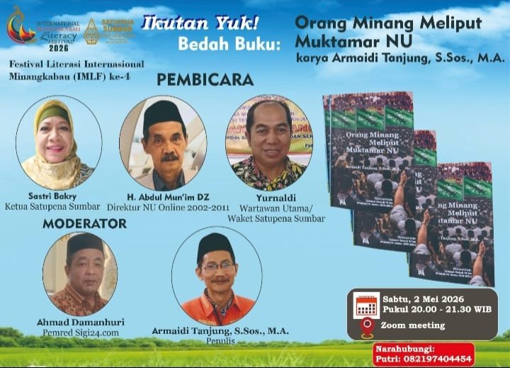 Pra IMLF: Merekam Muktamar dari Pinggir, Bedah buku “Orang Minang Meliput Muktamar NU”