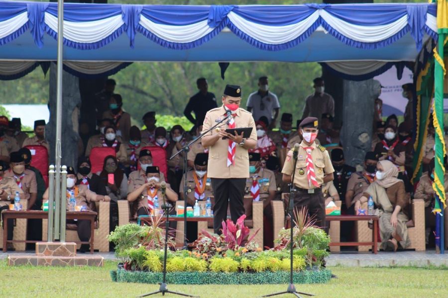 Pramuka Diminta Fokus Sukseskan Vaksinasi dan Lawan Hoaks