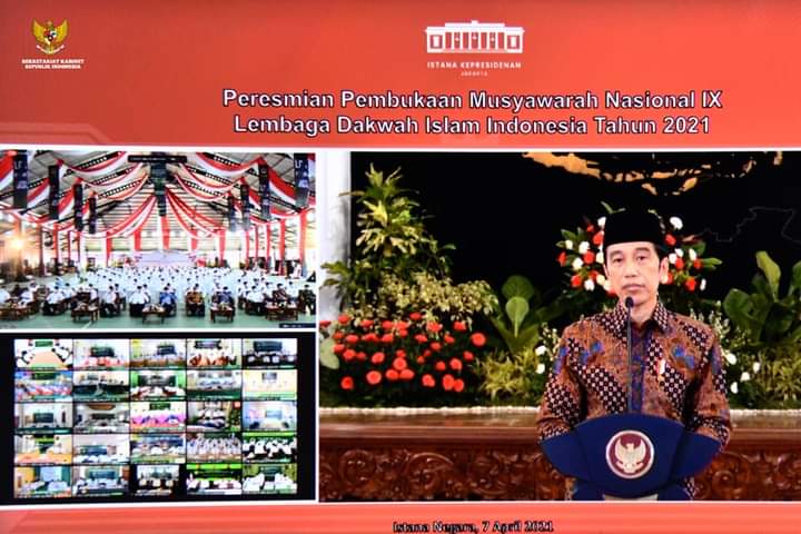 Presiden Ajak Ormas Islam Laksanakan Moderasi Dalam Beragama Saat Buka Munas LDII IX