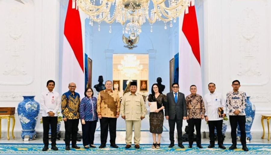 Presiden Prabowo Terima Tim Perumus UU Satu Data Indonesia