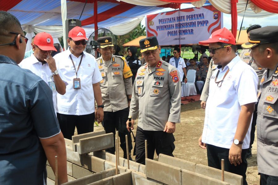 Program Pembangunan 3 Juta Rumah, Peletakan Batu Pertama Perumahan Subsidi PNPP oleh Kapolda Sumbar
