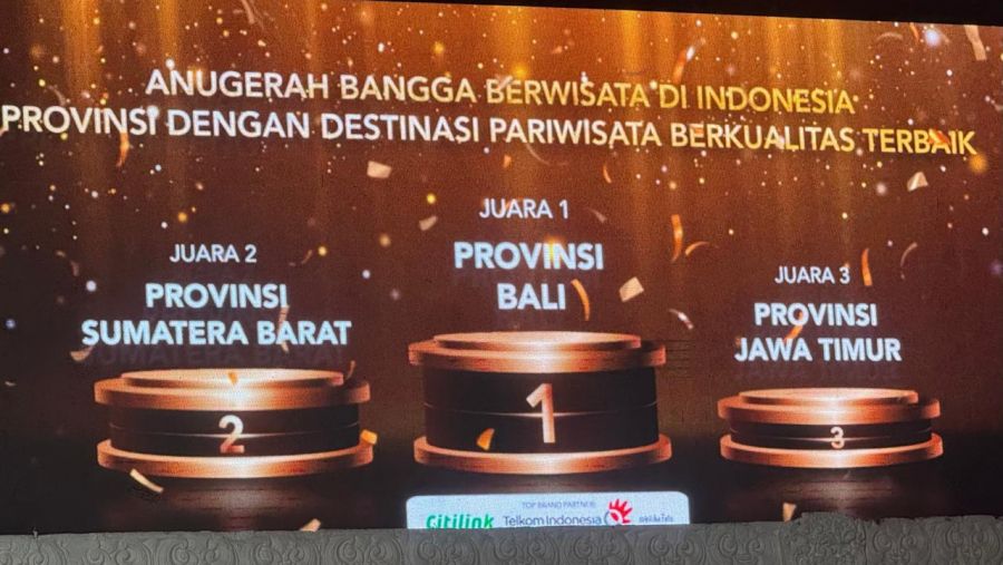 Provinsi Sumbar Berhasil Raih 2 Penghargaan dari Kementerian Pariwisata pada Ajang ABBWI 2024