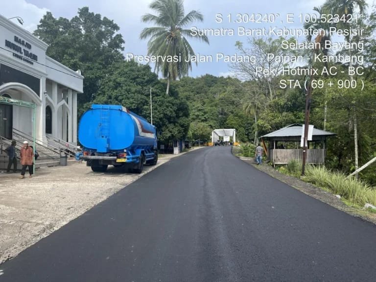 Proyek Jalan Nasional Padang-Painan Digelontor Rp47 Miliar, Target Selesai Akhir 2026