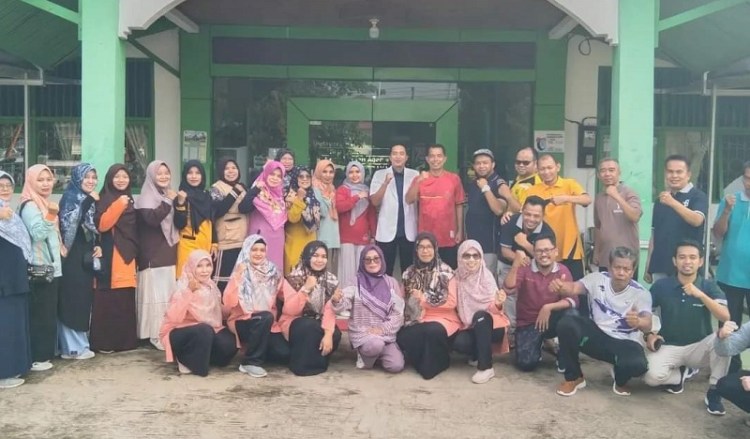 Puskesmas Sialang Dharmasraya Gelar Germas kepada ASN Kemenag
