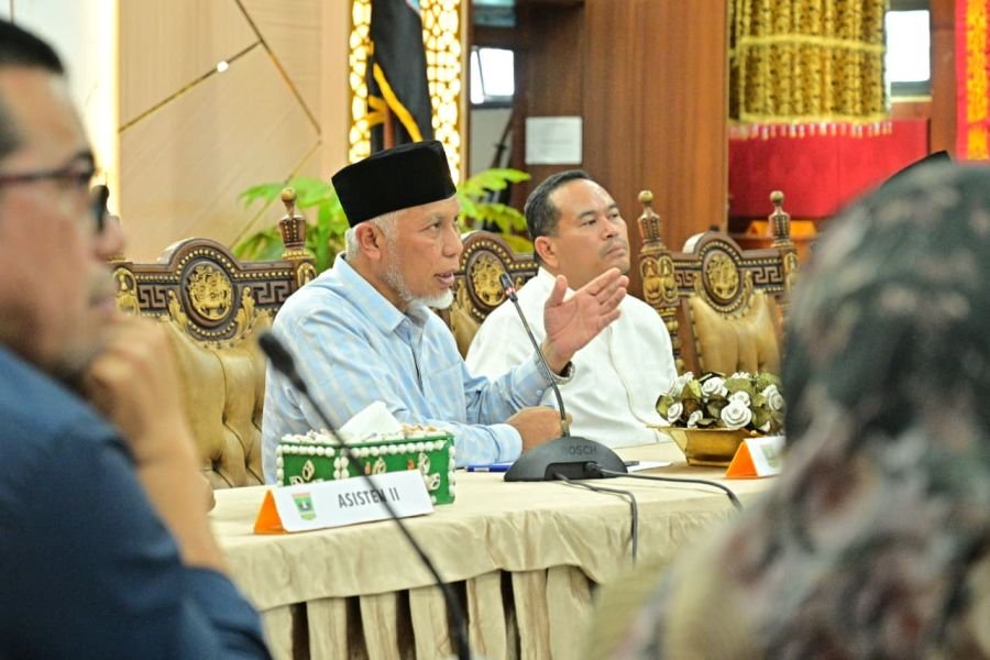 Rakor di Kota Pariaman, Gubernur Mahyeldi Dorong Pertumbuhan Ekonomi Melalui Sinergitas Daerah