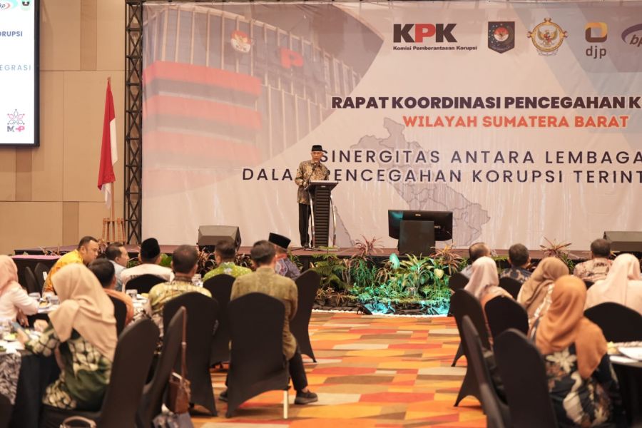Rakor Pencegahan Korupsi Wilayah Sumbar, Gubernur Mahyeldi Ajak Bupati/Wako Tingkatkan Sinergitas