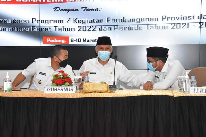 Rakorbang Provinsi, Plt Wako Padang Sampaikan Usulan Pembangunan Kota Padang