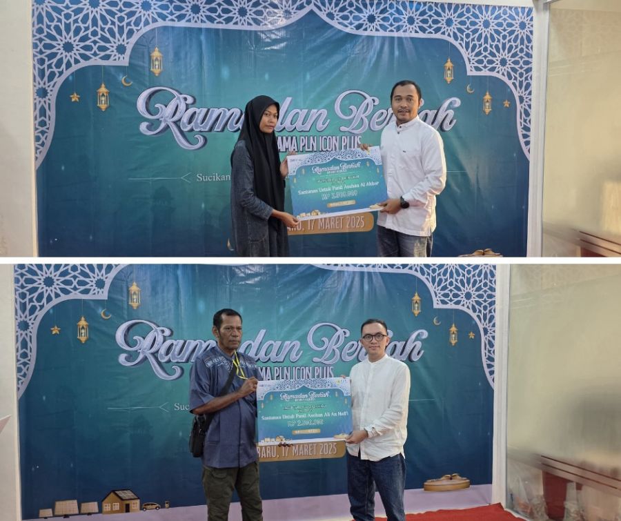 Ramadhan Berkah, PLN Icon Plus Berbagi Kebahagiaan Salurkan Santunan untuk Panti Asuhan di Pekanbaru