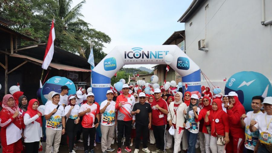 Ramaikan Event 17 Agustus, PLN Icon Plus Sosialisasikan Program RAME ICONNET di Desa Tanjung Saba