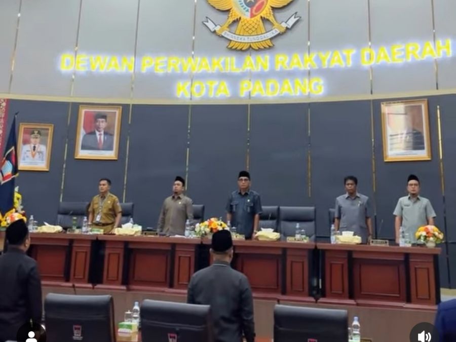 Rapat Paripurna DPRD Kota Padang, Bahas Ranperda Tatib dan Struktur Komisi & Alat Kelengkapan Dewan