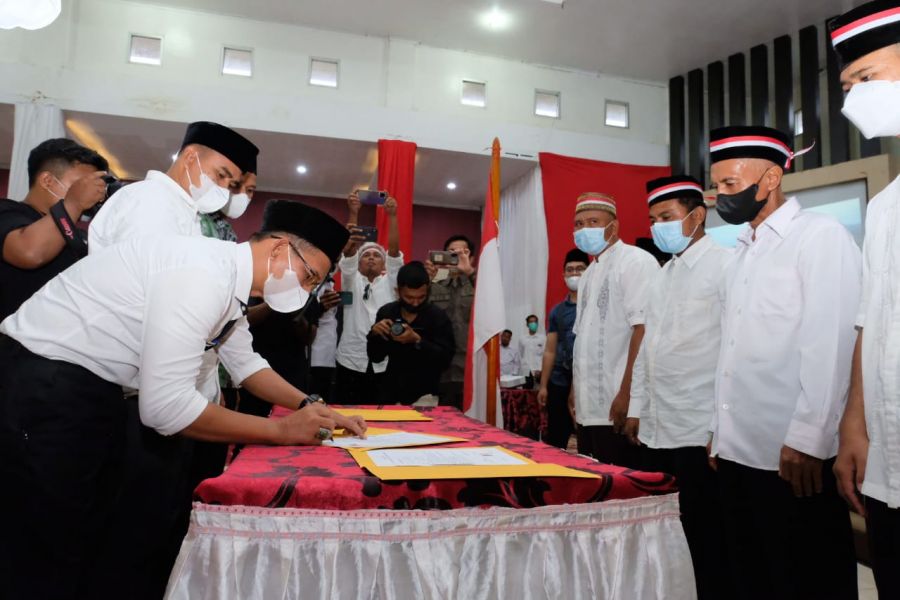 Ratusan ex NII di Dharmasraya cabut Bai'at, Ucap Sumpah Setia kepada NKRI
