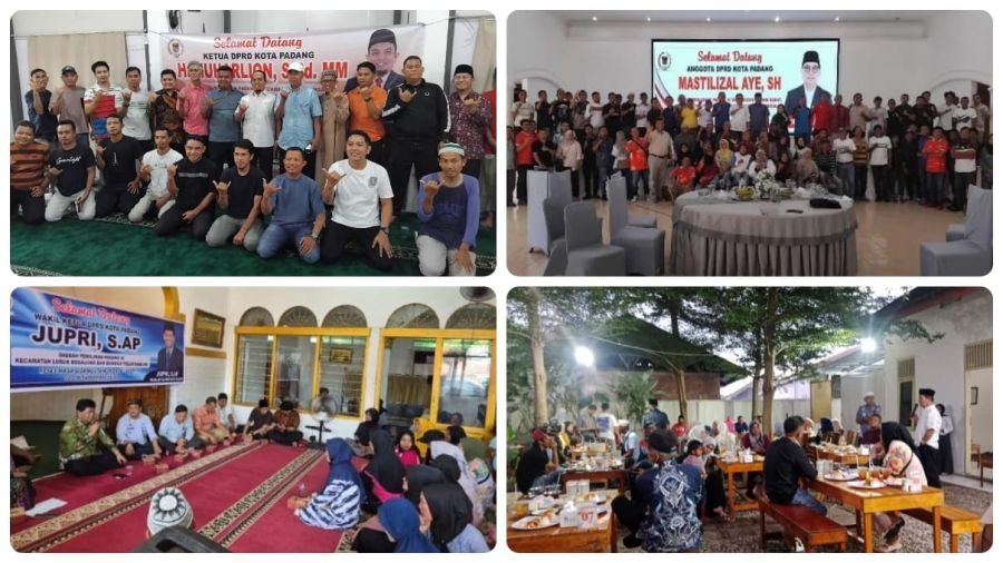 Reses Masa Sidang I 2026, Empat Pimpinan DPRD Padang Serap Aspirasi Warga hingga Insan Sepak Bola