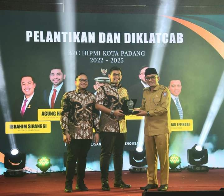 Resmi Dilantik, Wako Hendri Septa Harapkan BPC HIPMI Padang Berkolaborasi Majukan Perekonomian
