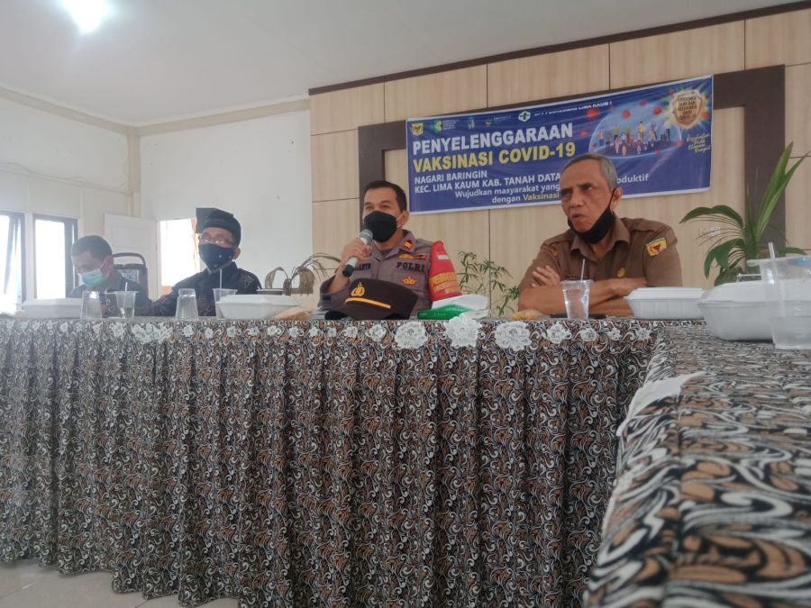 Resmi Menjabat, Kapolsek Lima Kaum Bersilaturahmi dengan Pemerintah Nagari Baringin