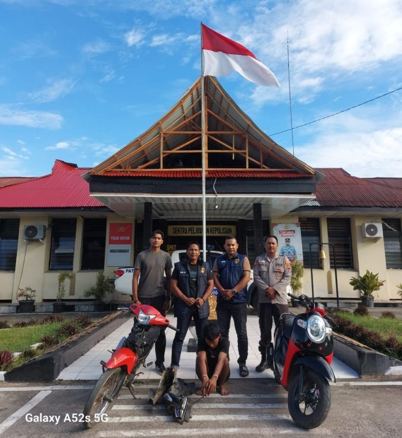 Respon Cepat, Polsek Pulau Punjung Ringkus Pelaku Curanmor dalam 2 Jam
