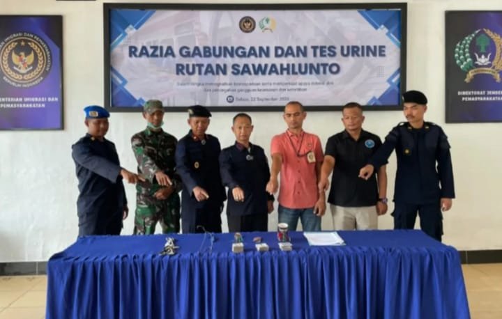 Rutan Sawahlunto Perkuat Pengawasan, 15 Warga Binaan Jalani Tes Urine