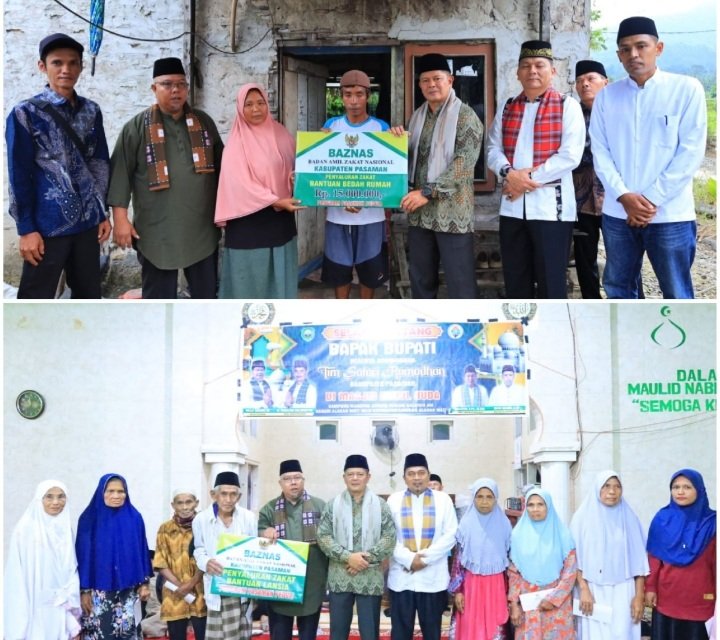 Safari Ramadan Bupati Pasaman Disambut Antusias Jamaah Tarawih Padati Masjid Nurul Huda Salareh Aia